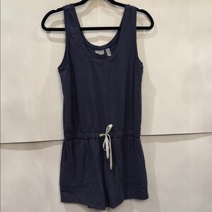 Zella Dark Blue Knit Romper